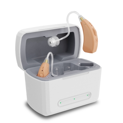 Фото: 16-канальный слуховой аппарат с зарядным кейсом Audivox-1 16-канальный слуховой аппарат с зарядным кейсом Audivox-1